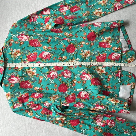 NWT Countess Cottege Core, Coquette, Floral, Vintage, Long Sleeve Blazer size M - Picture 8 of 9